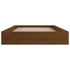 vidaXL Estructura cama individual madera maciza marr&oacute;n miel 75x190 cm