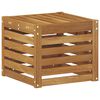 vidaXL Banco de taburete exterior Natural 43 x 43 x 37 cm