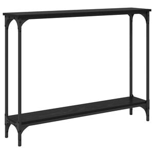 vidaXL Mesa Consola Roble Negro 100 x 22,5 x 75 cm