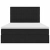 vidaXL Cama con almacenamiento y LED Negro 140 x 200 cm Terciopelo