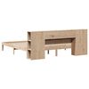 vidaXL Cama con estantería sin colchón madera maciza de pino 200x200cm