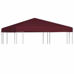 vidaXL Toldo de cenador burdeos 310 g/m&sup2; 3x3 m