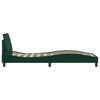 vidaXL Estructura de cama Dover terciopelo verde oscuro 80x200cm