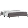 vidaXL Estructura de cama con colchón Gris 180 x 200 cm tela