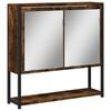 vidaXL Armario con espejo ba&ntilde;o madera roble ahumado 60x16x60 cm