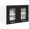 vidaXL Mueble colgante con almacenamiento Roble Negro 60 x 31 x 40 cm