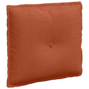 vidaXL Coj&iacute;n de Espalda Rojo Naranja 50 x 45 cm Tela de Pana