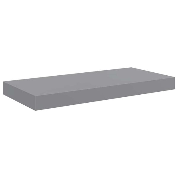 vidaXL Estante flotante de pared MDF gris 50x23x3,8 cm