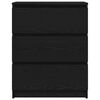 vidaXL Aparador roble negro 60x35x76 cm Madera de ingenier&iacute;a