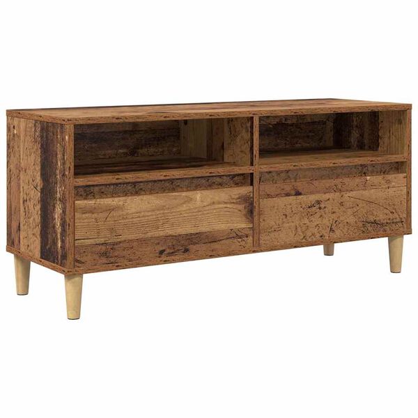 vidaXL Gabinete de TV con caj&oacute;n Madera Vieja 100 x 34,5 x 44,5 cm