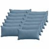 vidaXL Funda de almohada 12 uds. HOUTEN Azul 40 x 80 cm pana