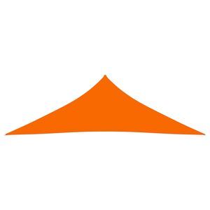 vidaXL Toldo de vela triangular tela Oxford naranja 3x3x4,24 m