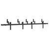 vidaXL Kit de herrajes para puertas correderas acero negro 213,5 cm