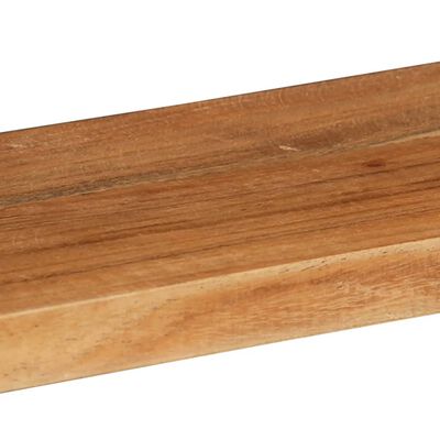 vidaXL Juego de estantes cubo de pared 3 pzas madera maciza de acacia