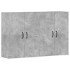 vidaXL Armarios de pared 2 uds madera de ingenier&iacute;a gris hormig&oacute;n