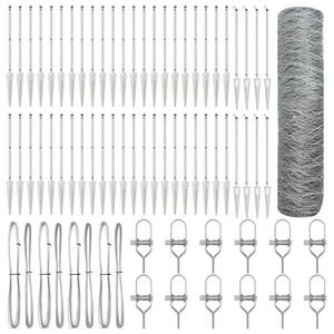 vidaXL Poste de Valla Plateado 100 x 0,5 m (malla de 36 mm) Acero