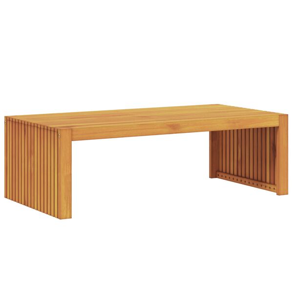 vidaXL Mesa lateral Marr&oacute;n 110 x 55 x 35 cm Madera de Acacia S&oacute;lida
