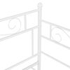 vidaXL Estructura de sof&aacute; cama sin colch&oacute;n metal blanco 90x200 cm