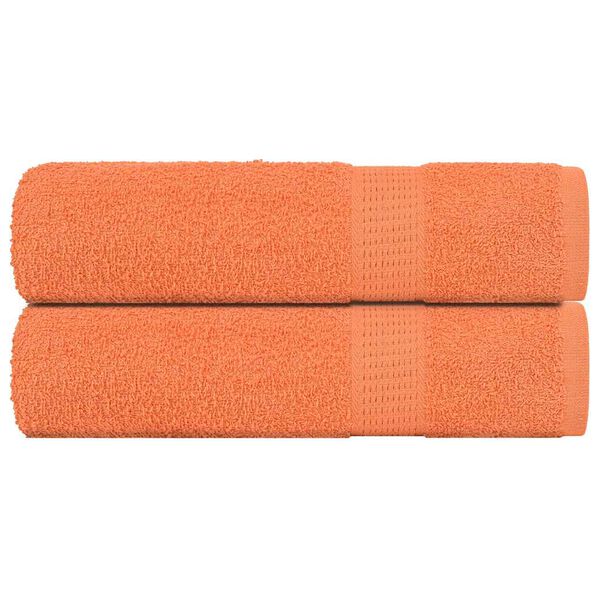 vidaXL Toallas de ba&ntilde;o FROGN 2 uds naranja 100x150 cm 360 g/m&sup2;
