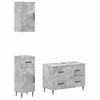 vidaXL Juego de armarios de ba&ntilde;o de 3 piezas HAARLEM Gris Hormig&oacute;n
