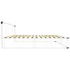 vidaXL Estructura de cama de metal blanco 180x200 cm