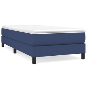vidaXL Estructura de cama con somier tela azul 80x200 cm