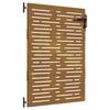 vidaXL Puerta de jard&iacute;n 85 x 150 cm Negro Con cerradura