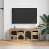 vidaXL Mueble de TV Roble artesanal 100 x 35 x 40 cm