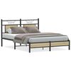 vidaXL Estructura de cama sin colchón madera roble Sonoma 137x190 cm
