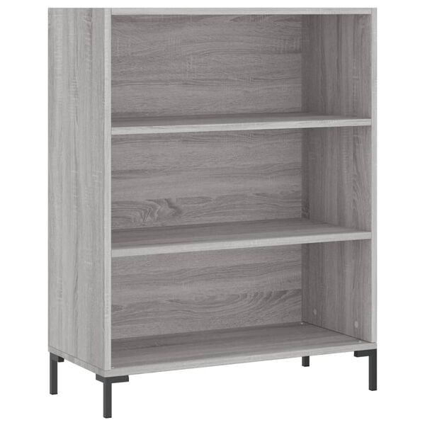 vidaXL Aparador alto madera de ingenier&iacute;a gris Sonoma 69,5x32,5x180 cm
