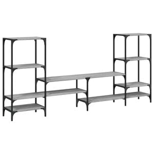 vidaXL Mueble de TV madera de ingenier&iacute;a gris Sonoma 206,5x28,5x95 cm
