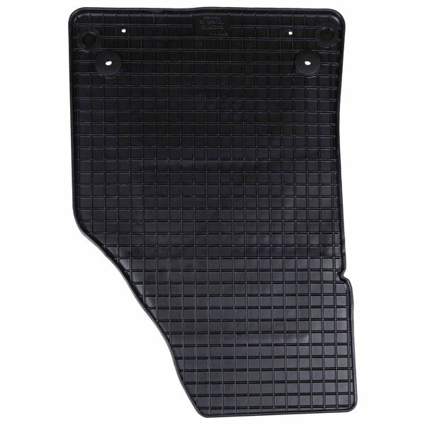 vidaXL Alfombrilla de Coche 4 pcs Negro Goma