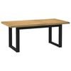 vidaXL Mesa comedor NOAIN patas forma U madera maciza pino 160x90x75cm