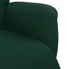 vidaXL Sill&oacute;n reclinable con reposapi&eacute;s terciopelo verde oscuro