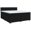 vidaXL Cama box spring con colch&oacute;n Negro 180 x 200 cm Tela
