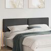 vidaXL Cabecero tapizado con cabecera Gris Natural y Oscuro 180 cm