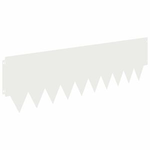 vidaXL Borde de C&eacute;sped 10 uds. 103 x 30 cm metal Blanco