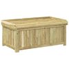 vidaXL Caja de cojines para exterior Madera de pino impregnada
