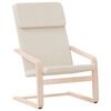 vidaXL Sill&oacute;n de relax de tela color crema