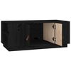 vidaXL Mesa de centro de madera maciza de pino negro 100x50x41 cm