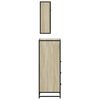 vidaXL Set de muebles de baño 3 pzas madera contrachapada roble Sonoma