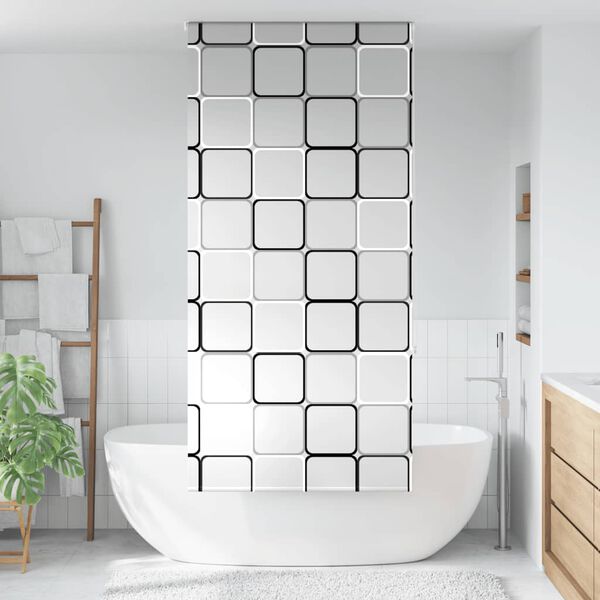 vidaXL Estor enrollable para ducha tela 110x240 cm ancho 106 cm