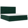 vidaXL Estructura de cama otomana colchones terciopelo verde oscuro