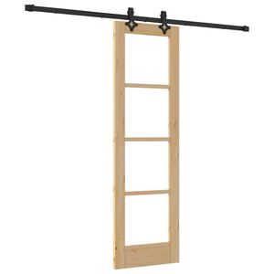 vidaXL Puerta Corredera Natural 61 x 198,5 cm