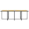 vidaXL Set comedor jard&iacute;n 9 pzas y cojines rat&aacute;n sint&eacute;tico gris