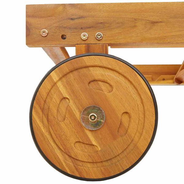 vidaXL Tumbona 2 pcs Rojo 200 x 67 x 84cm Madera maciza de Acacia