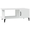 vidaXL Mesa de centro madera contrachapada blanco 90x50x40 cm