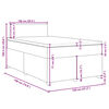 vidaXL Cama box spring con colchón tela gris oscuro 120x190 cm
