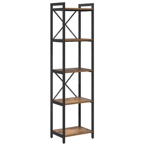 vidaXL Estante de libros Madera envejecida 40 x 30 x 155 cm