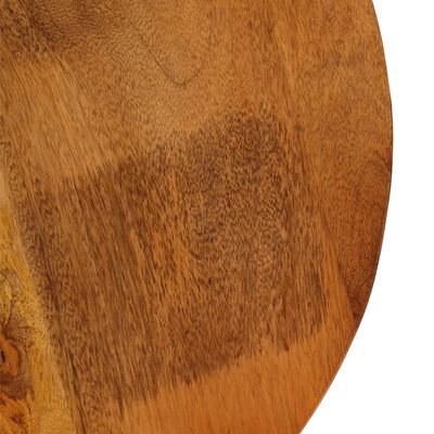 vidaXL Mesa centro madera mango maciza y acero 89x77x52 cm